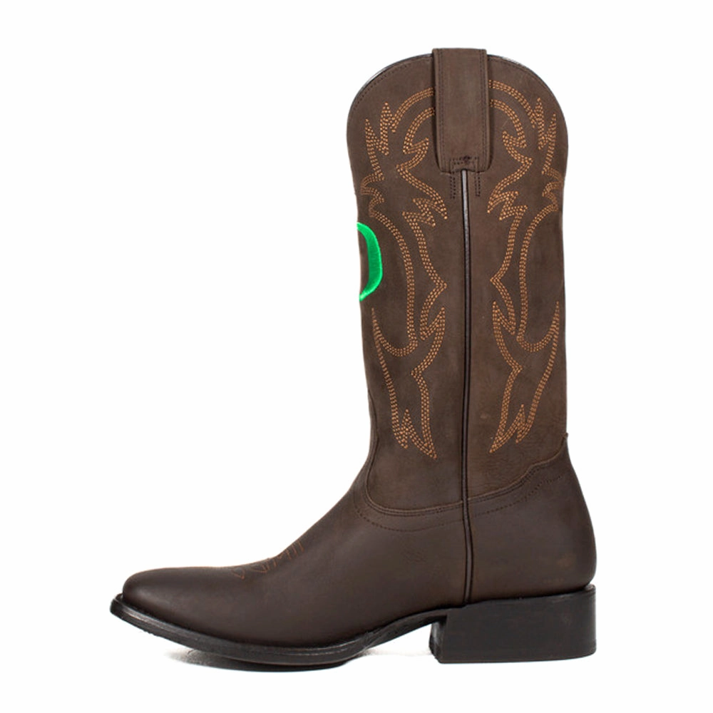 University of Oregon Embroidered Square Toe Pull On Cowboy Boots softest
