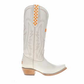 University of Tennesee Gameday Embroidered Snip Toe Cowboy Boots Anti Odor Weekend Camping Comfortable bend