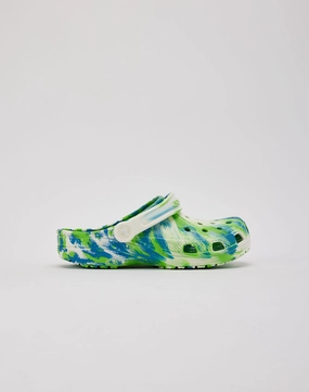 Meadow Hike Crocs Classic Glow Marbled Clog Grade-School