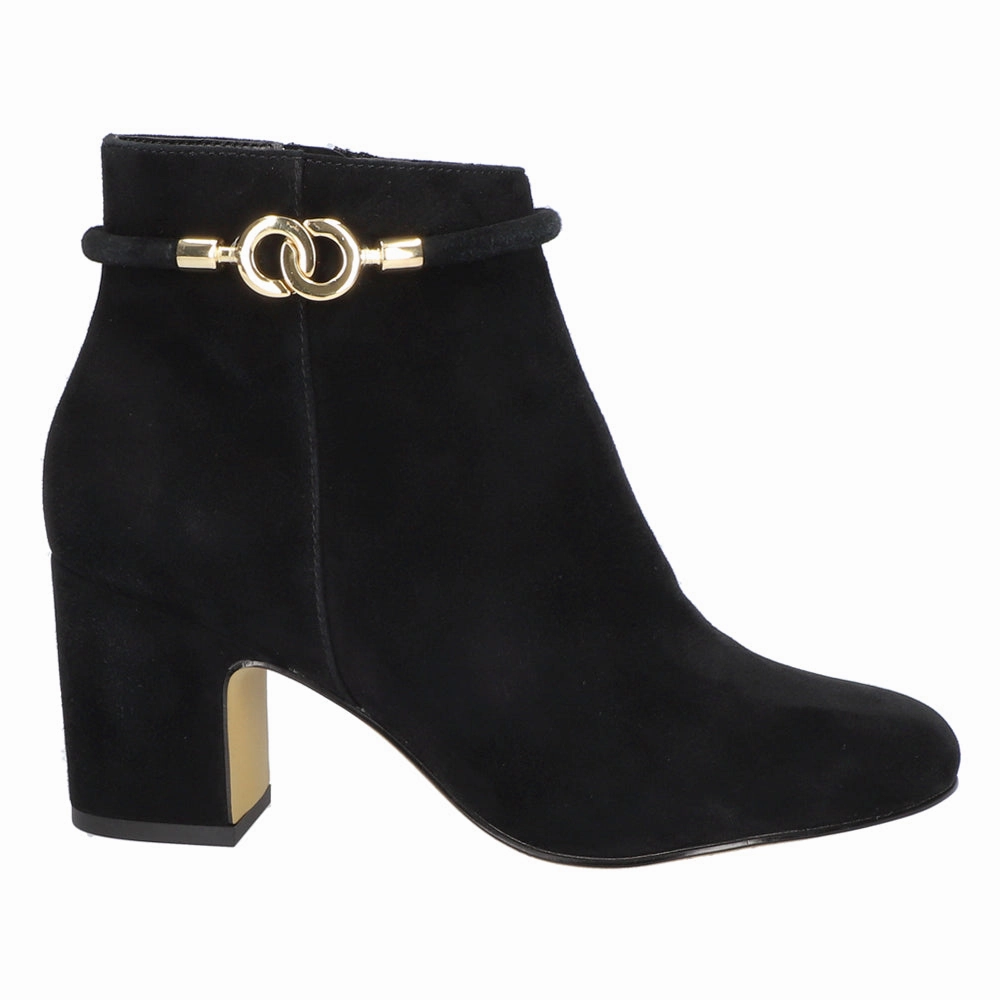 Textile Diaz Round Toe Zippered Booties