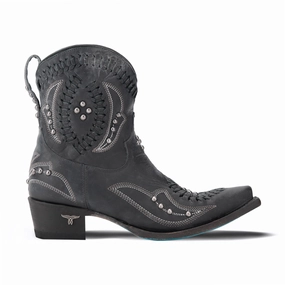 Flexible Design Party Occasion Cossette Embroidered Studded Snip Toe Cowboy Bootie