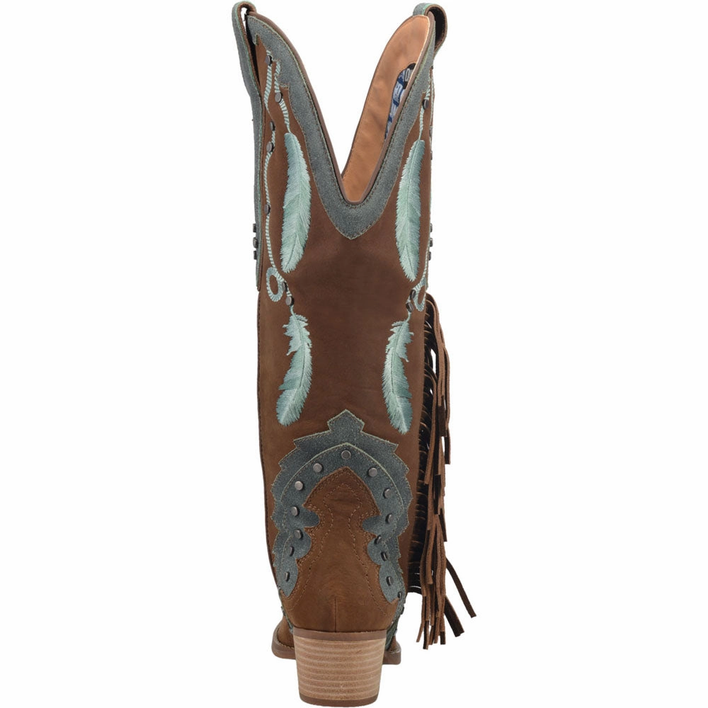 Protective Lining Roll Bar Stabilizer Dream Catcher Snip Toe Embroidered Cowboy Boots