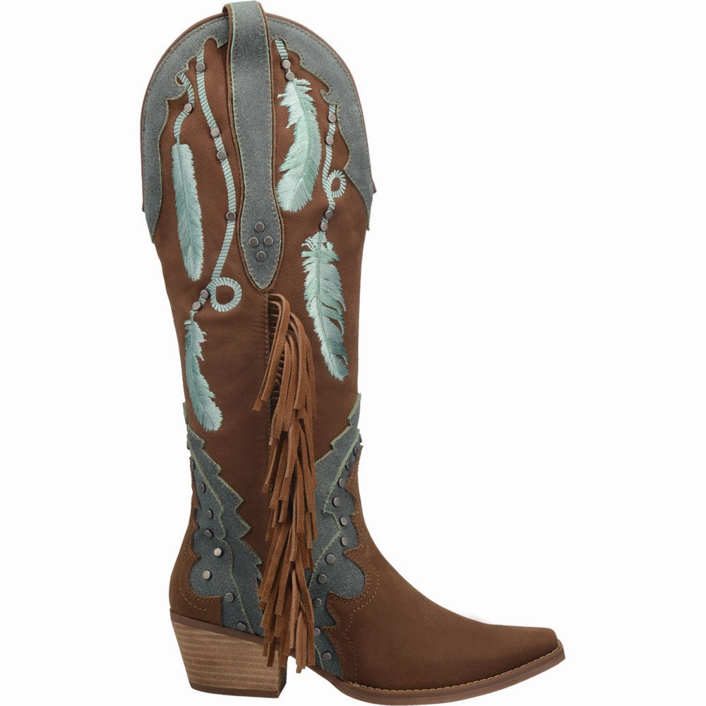 Premium Craft heel cup Dream Catcher Snip Toe Embroidered Cowboy Boots