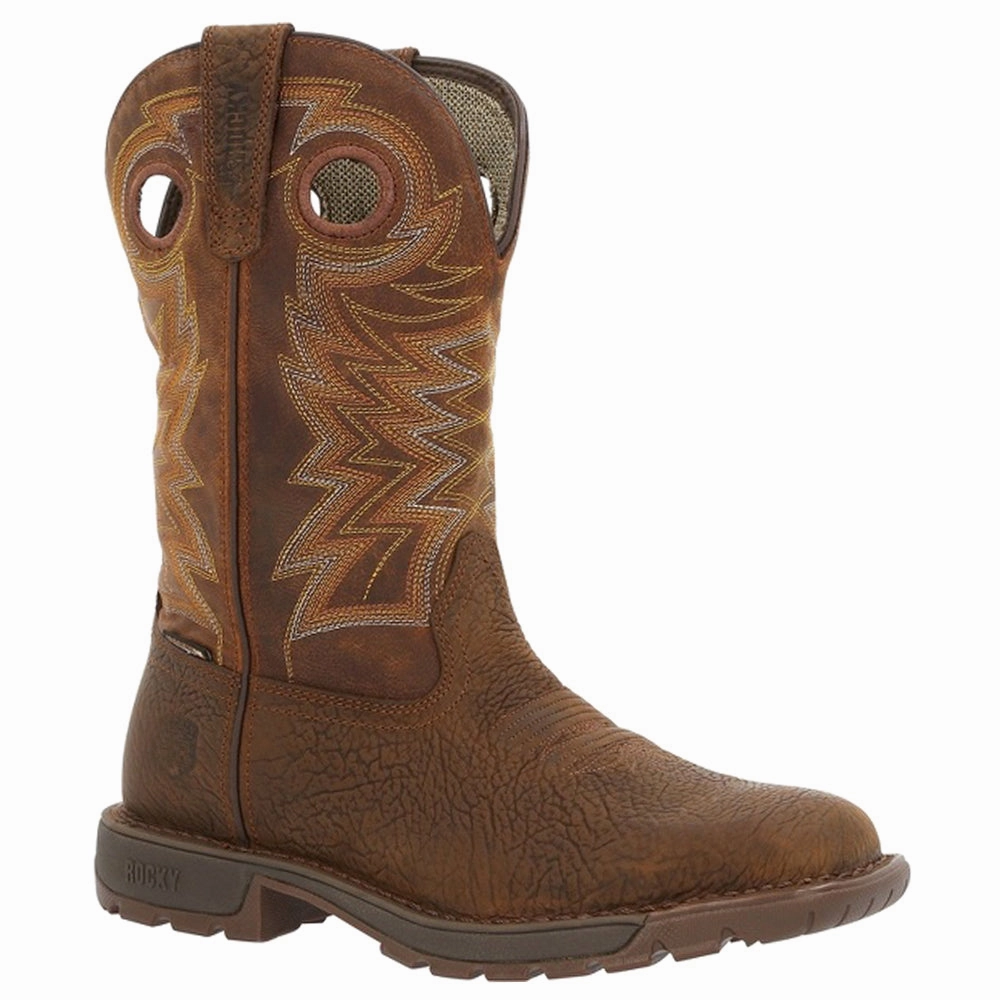 Legacy 32 11 Inch Waterproof Steel Toe Work Boots cushioned collar