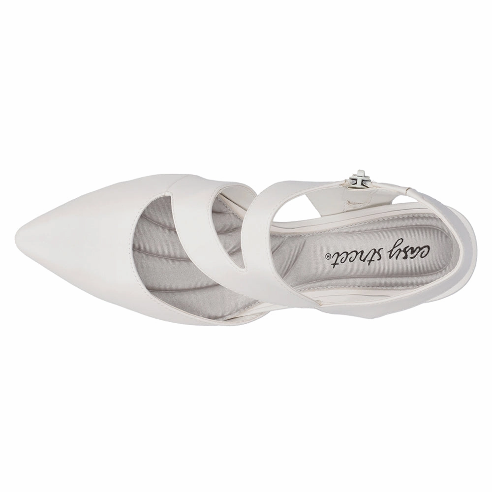 Venue Asymmetrical Pointed Toe Block Heel Pumps Japan Neat fine cut