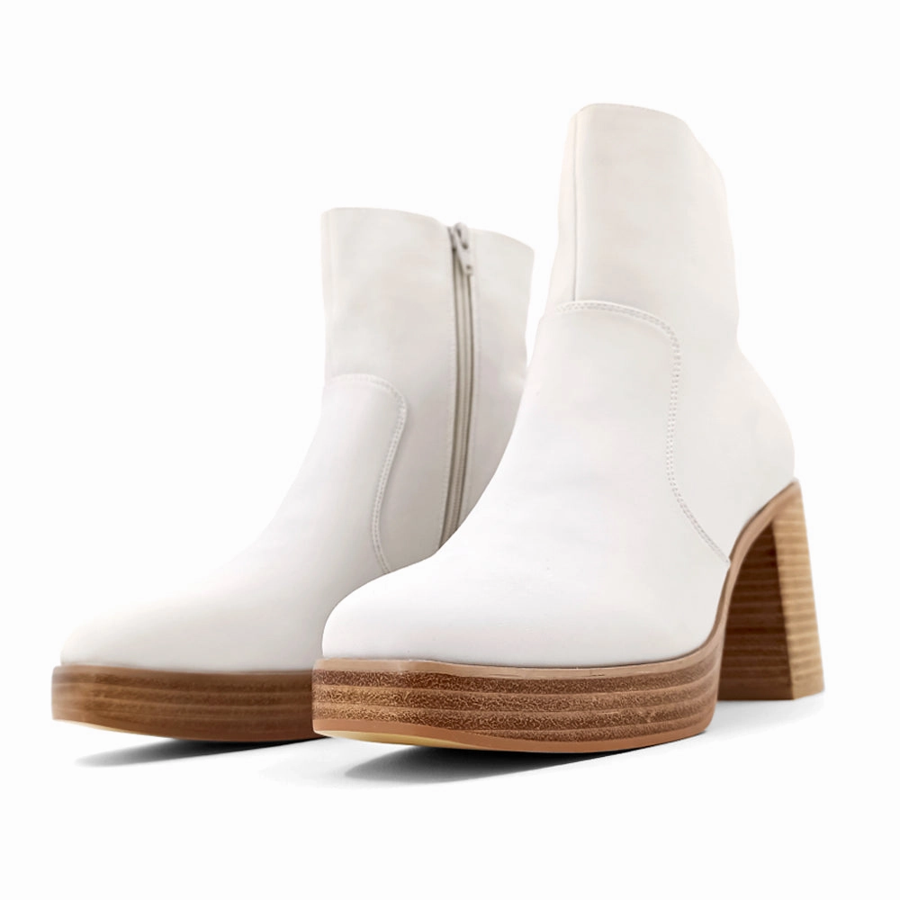 City Travel Functional Vernita Round Toe Platform Zippered Boots