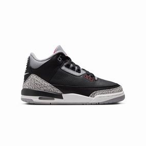 Kids Air Jordan 3 Retro 'Black Cement' Supportive football - style