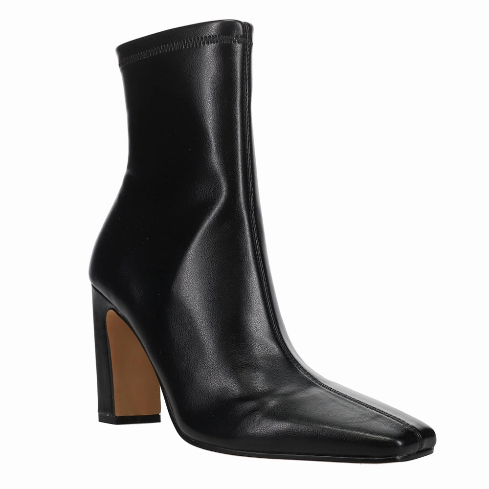 Vinka Square Toe Zippered Booties Memory Foam Footbed Shock Absorbing Daily Walks