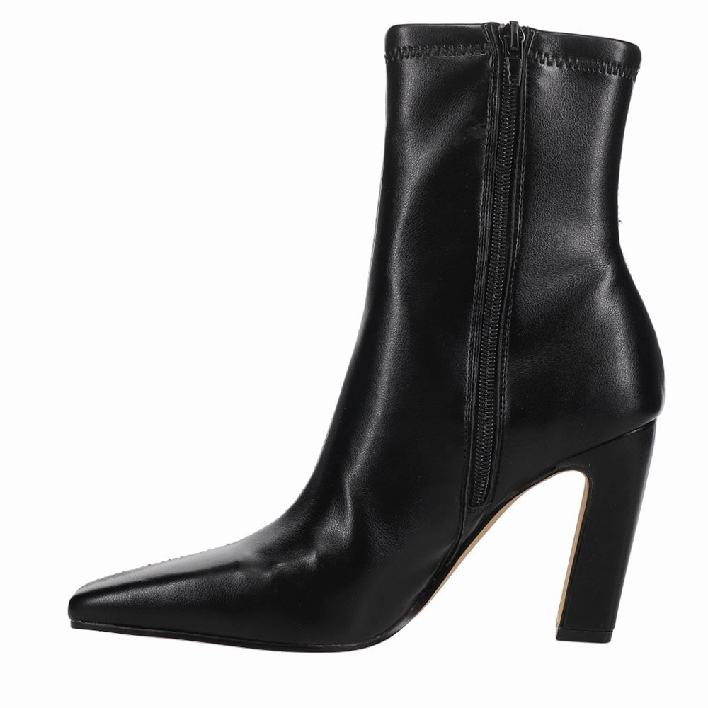 Vinka Square Toe Zippered Booties Practical Choice