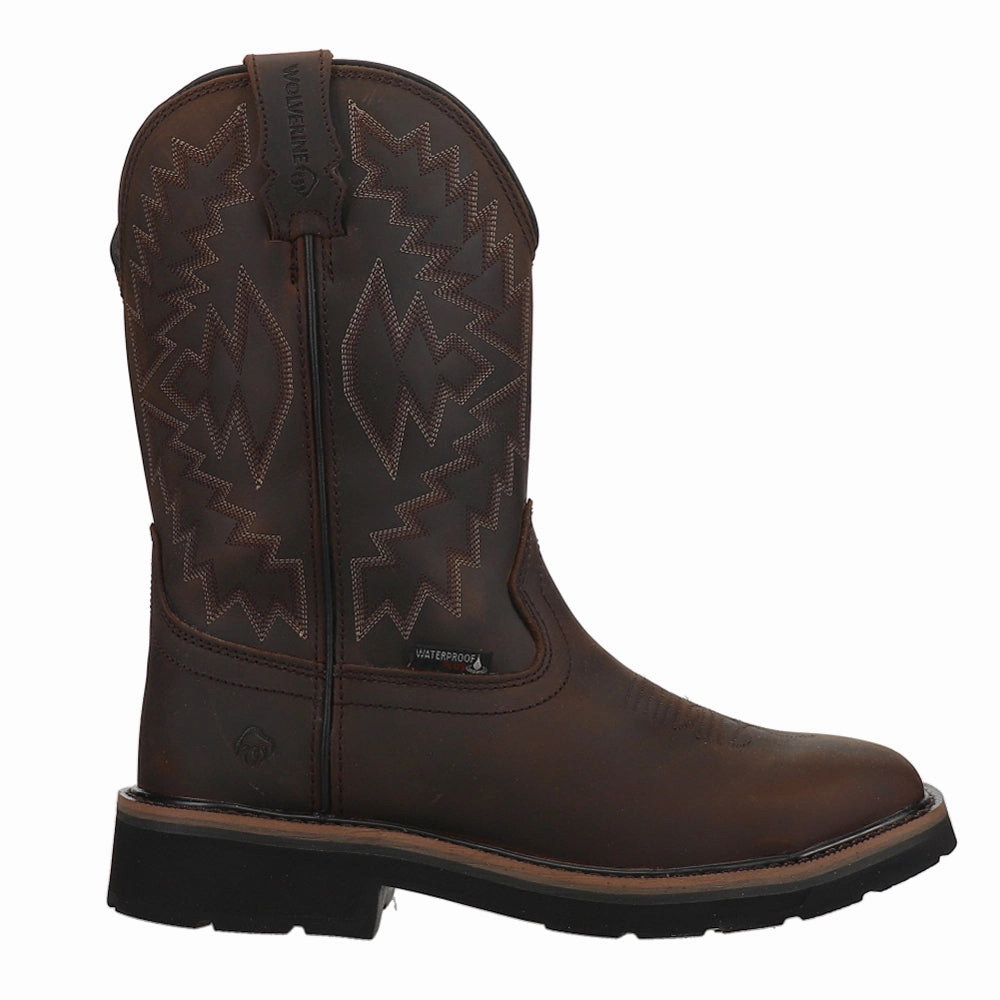 lace - up closure Rancher Arrow 14 Inch Waterproof Steel Toe Work Boots