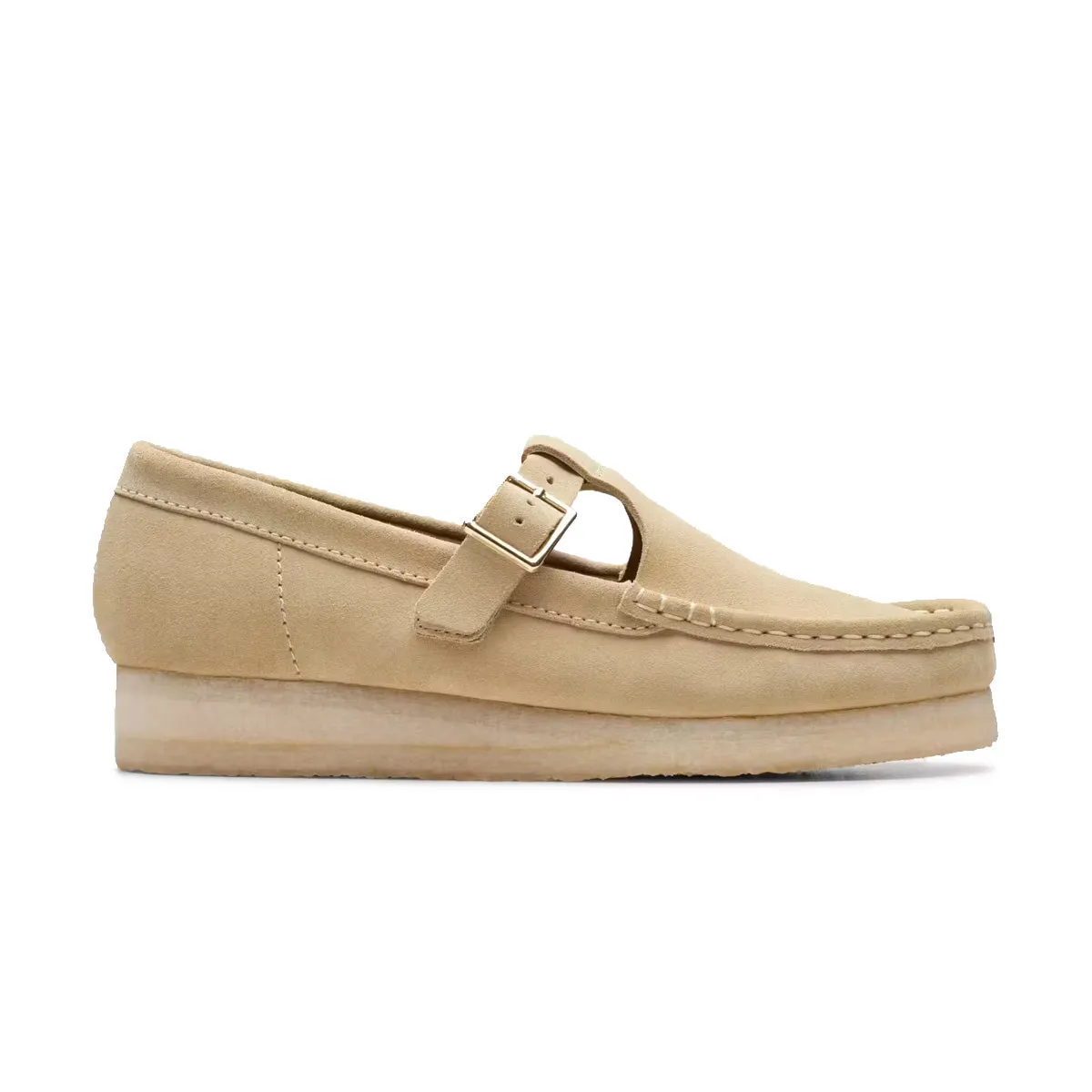 Shockproof Heel Universal Fit Design Wallabee T Bar 'Maple Suede'