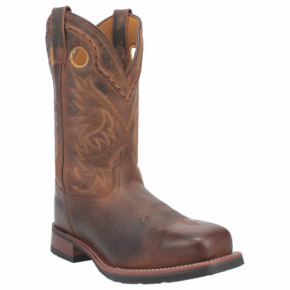 decorative - strap Ventilated Mesh Upper Kane Square Toe Cowboy Boots