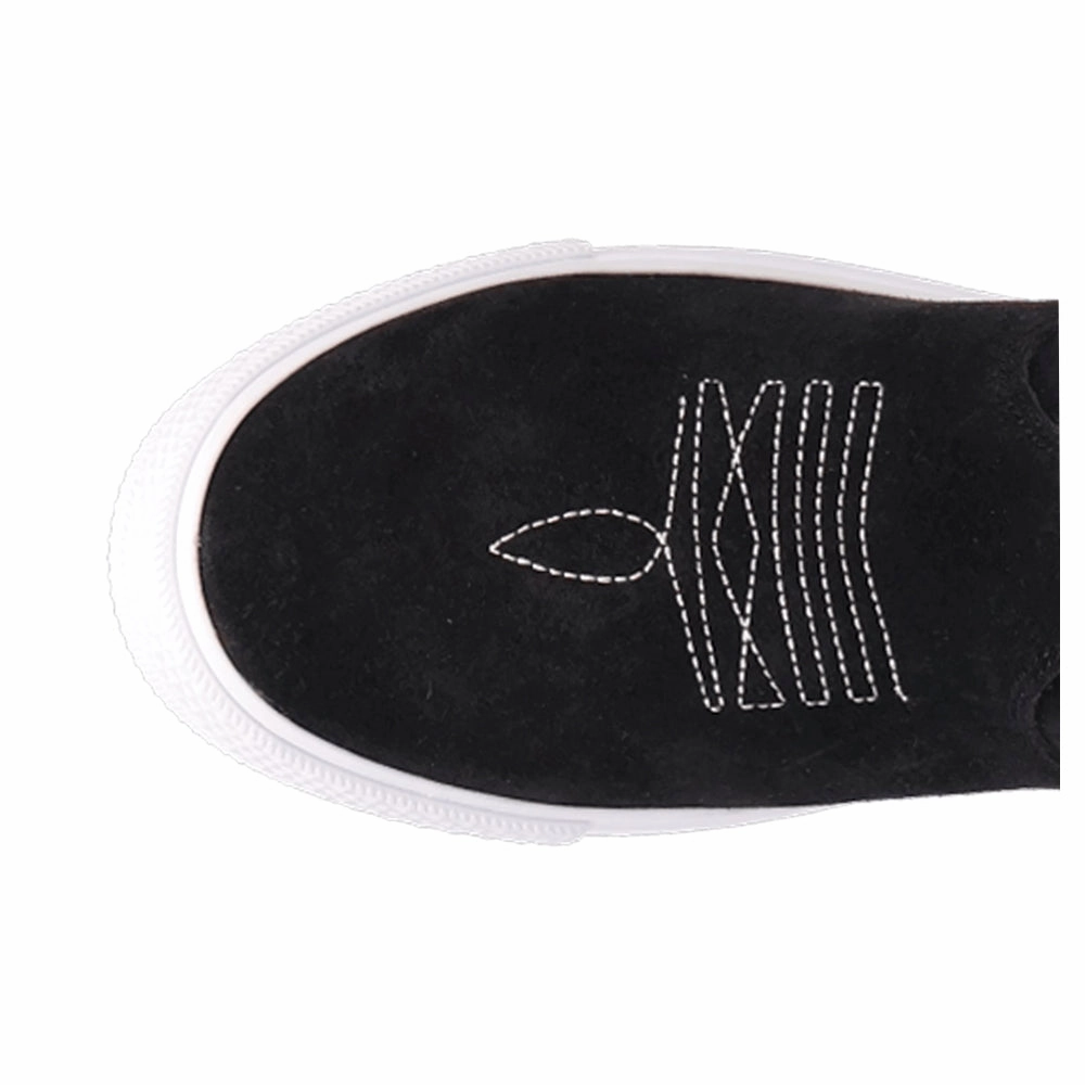 Ollie Round Toe Cowboy Booties Orthotic Compatible