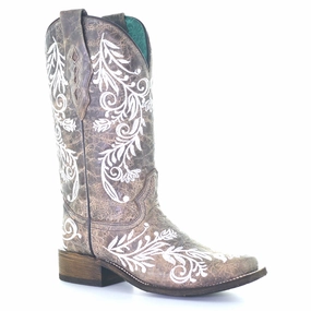 Insulated Rainy Day Commuter Quick Drying Rough Trail Hiker Embroidered Snip Toe Cowboy Boots
