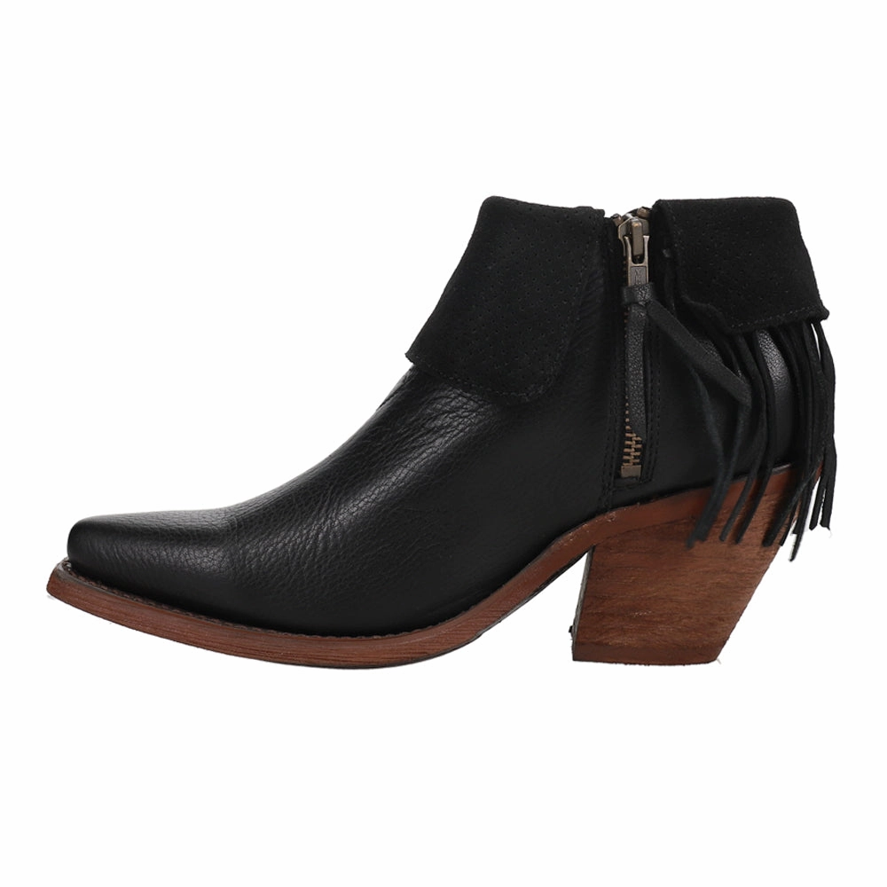 Soft Step Breathable Windy Weather Hope Fringe Snip Toe Cowboy Booties