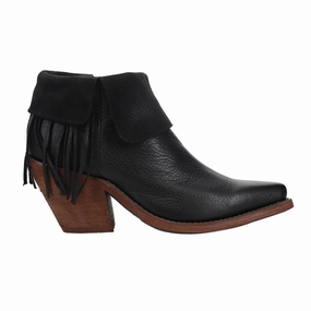 Heel Support Slim Line Hope Fringe Snip Toe Cowboy Booties