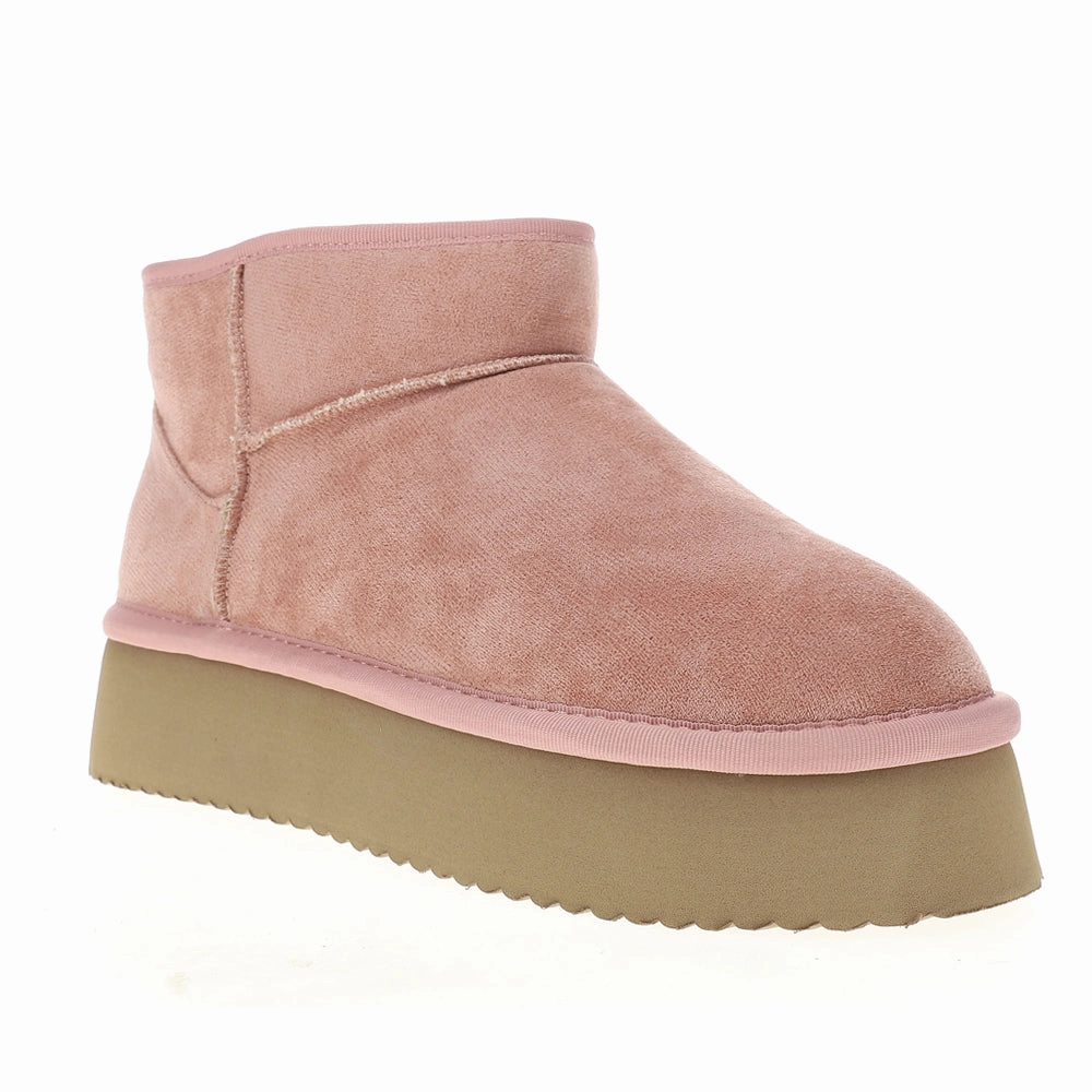 Comfortable Straps Flexible Frame Daily Walks Room Service Round Toe Pull On Platform Booties