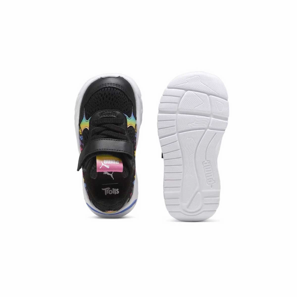   Trolls Toddlers Trinity 'Puma Black' moisture - wicking - level Lightweight durability
