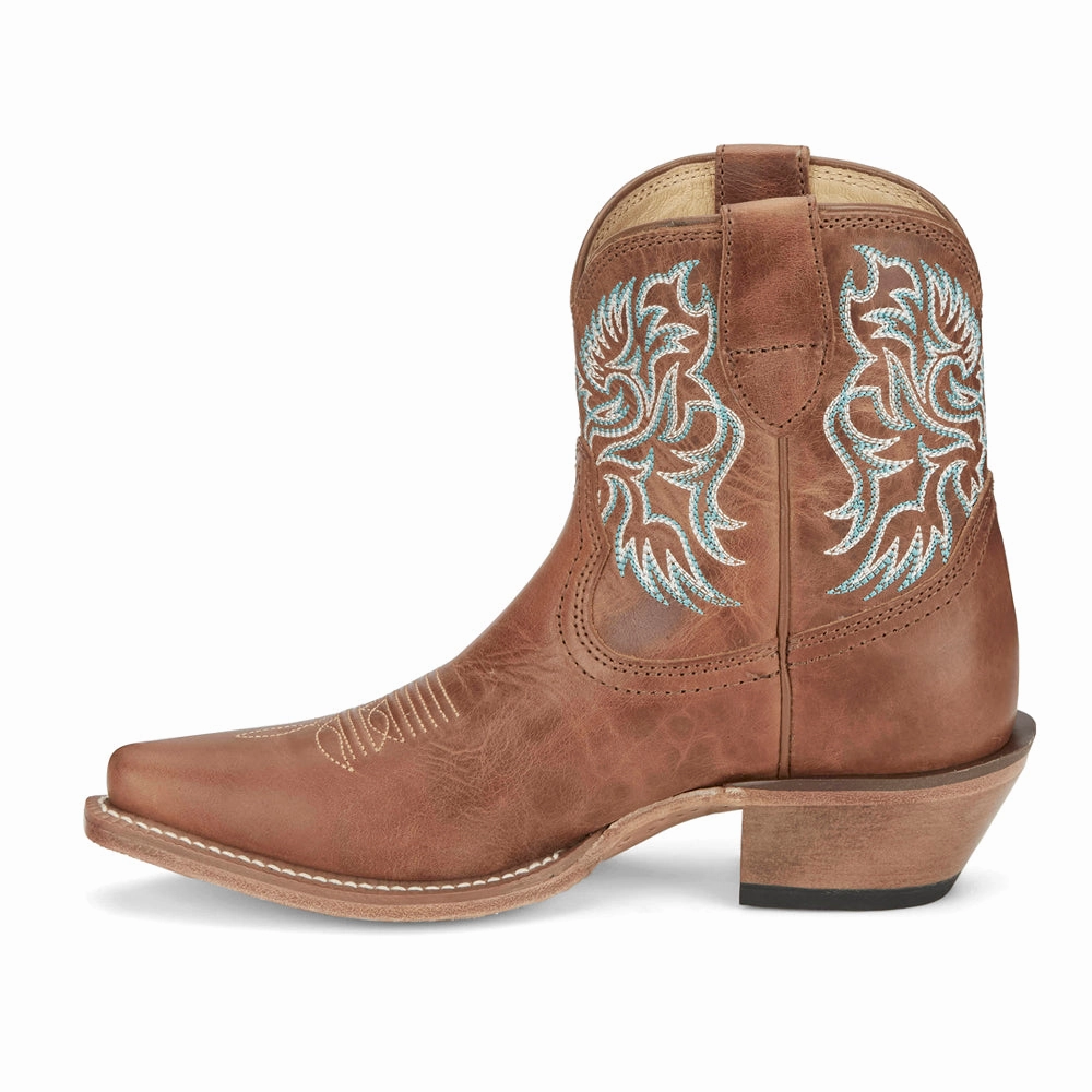 Art Gallery Contoured Heel Cup Isabella 7 Inch Snip Toe Cowboy Booties