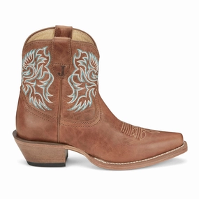 Chunky Sole sweat-wicking Isabella 7 Inch Snip Toe Cowboy Booties