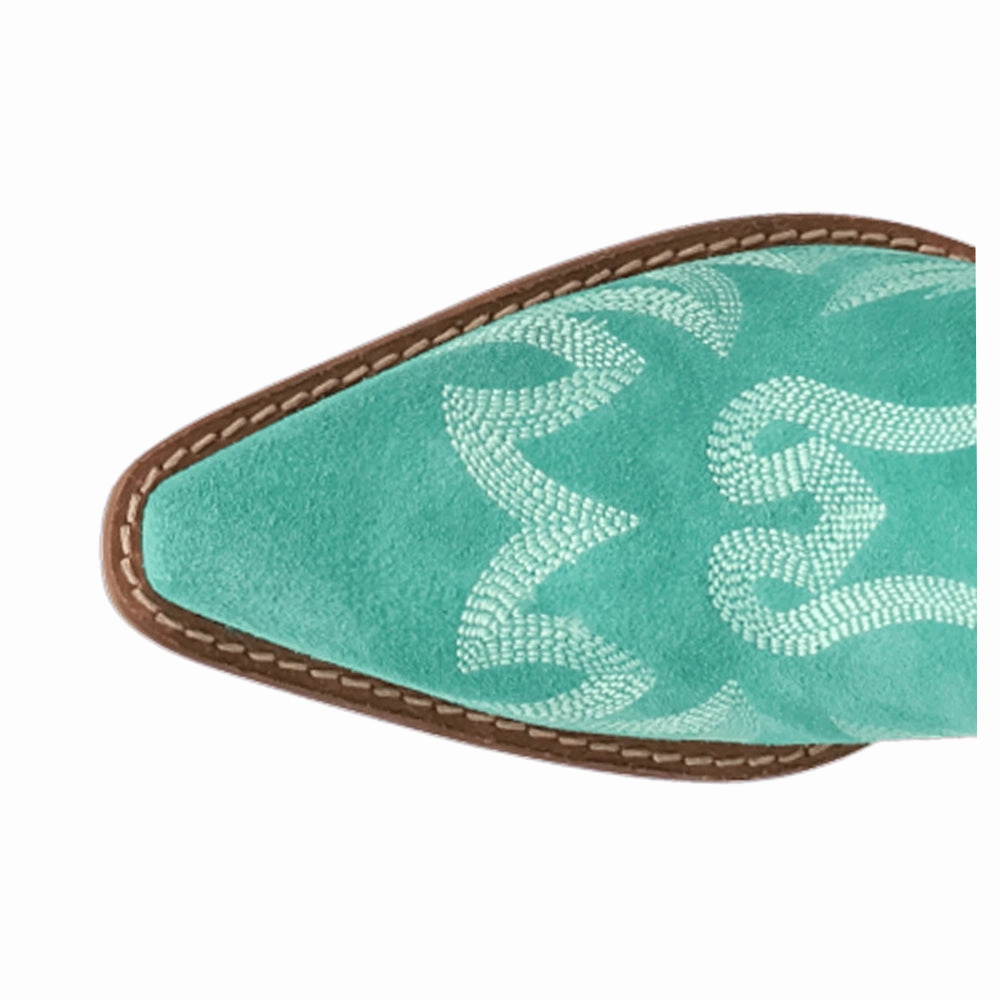 Wild Sage Fringe Snip Toe Zippered Cowboy Booties Durable Shell City Walking