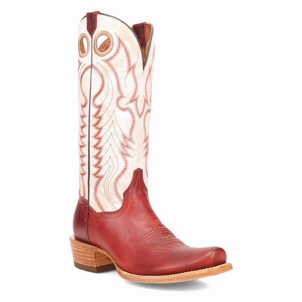 Adelaide Embroidered Square Toe Pull On Cowboy Boots Non Marking Outsole