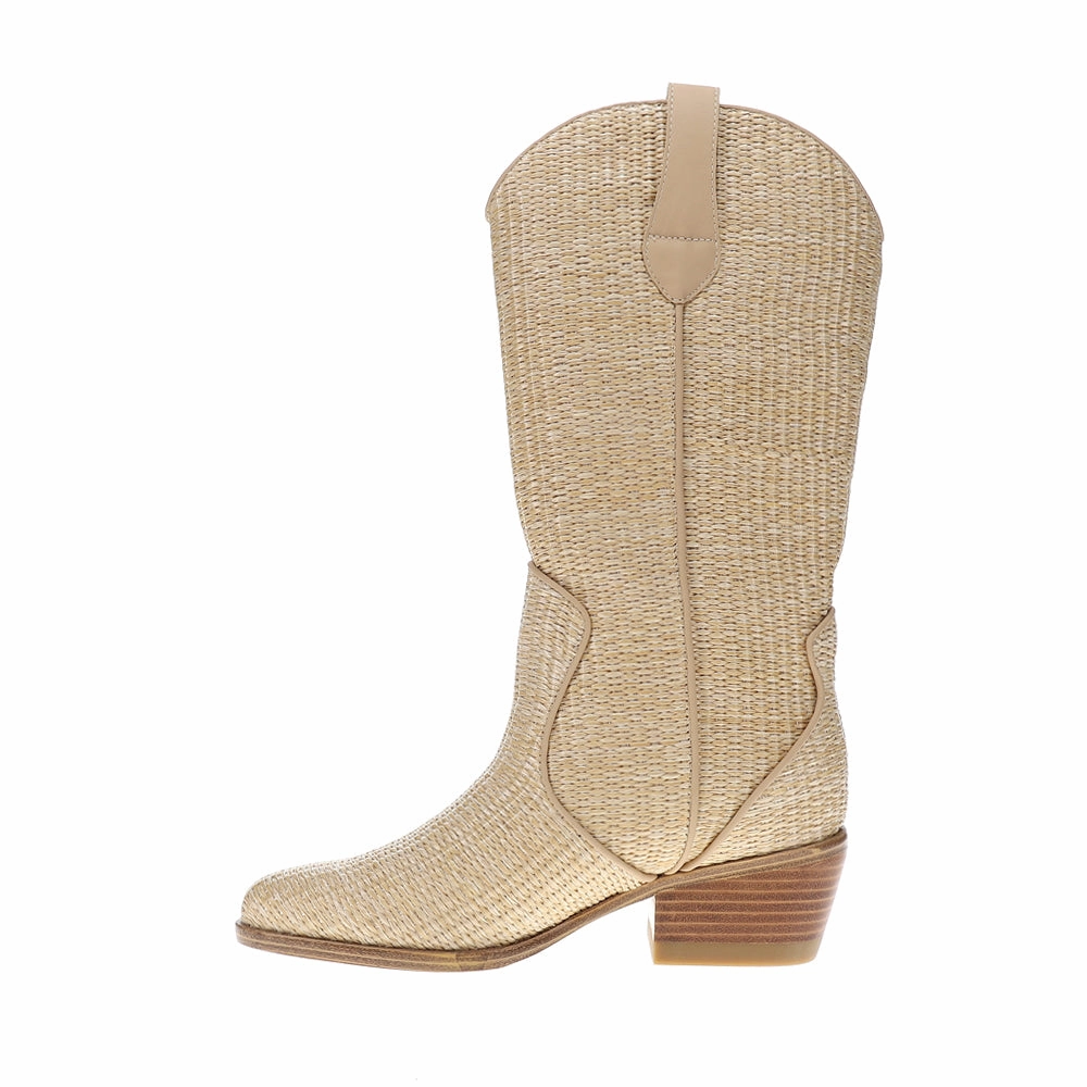 Active Wear Jenah Raffia Round Toe Pull On Boots