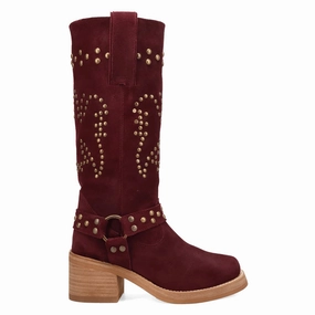 Thermoplastic Urethane Outsole Troubadour Studded Round Toe Pull On Boots