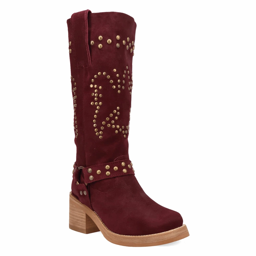 Troubadour Studded Round Toe Pull On Boots Protective Footwear