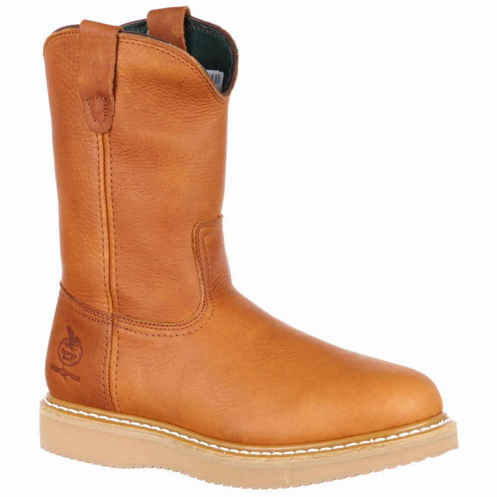 Wedge 10 Inch Electrical Steel Toe Work Boots Stretch Panels