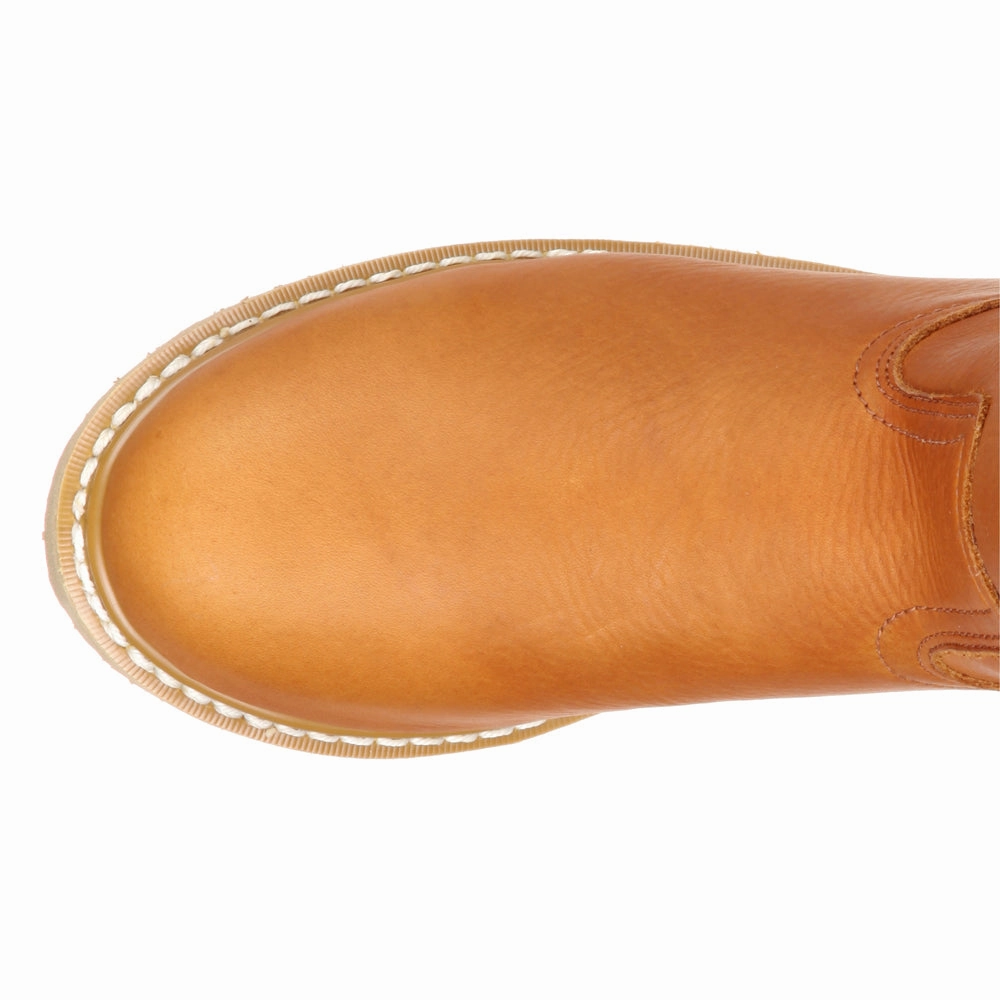 Wedge 10 Inch Electrical Steel Toe Work Boots Comfort Cushioning