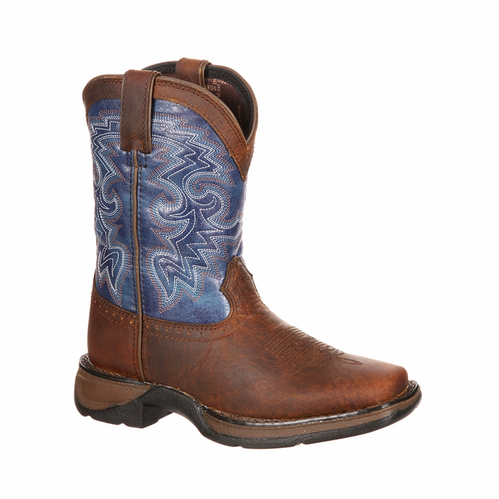 Western Cowboy Square Toe Boots (Toddler-Little Kid) Comfortable bend