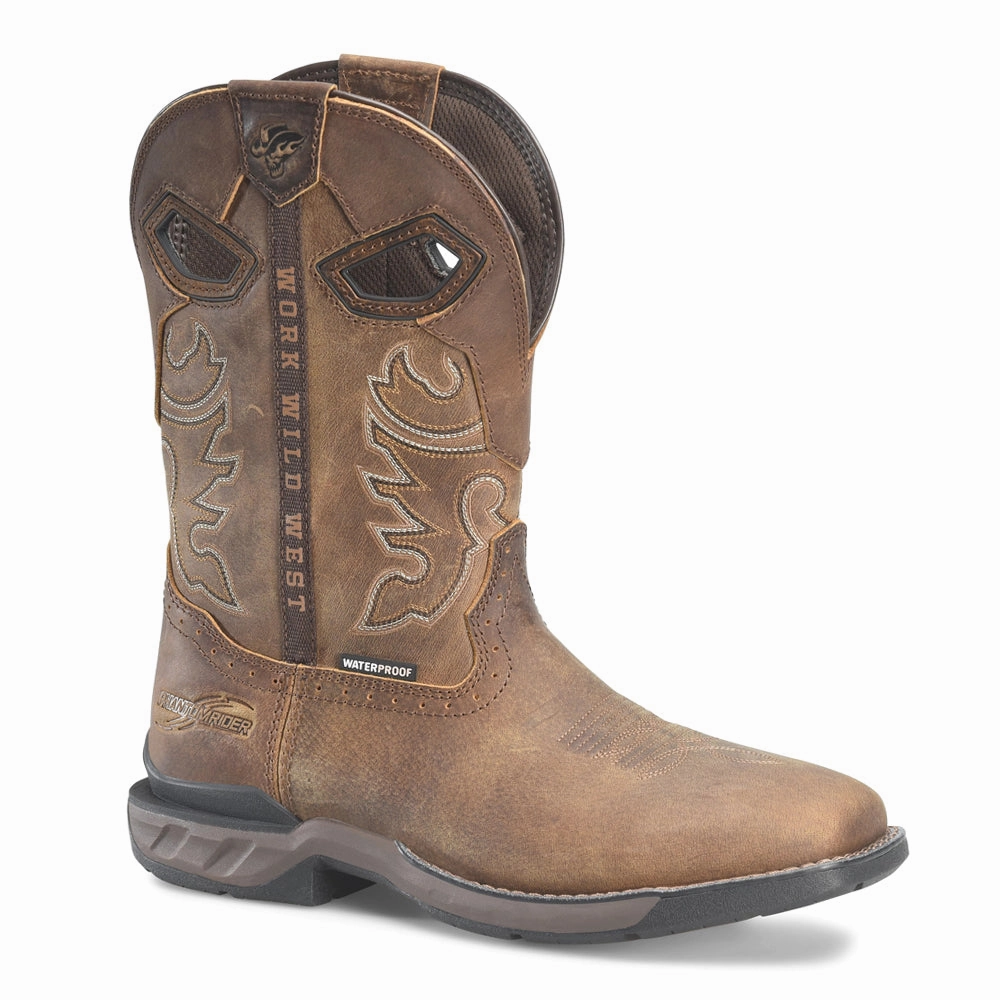 Wilmore 11 inch Waterproof Wide Square Toe Work Boots Microfiber Covering