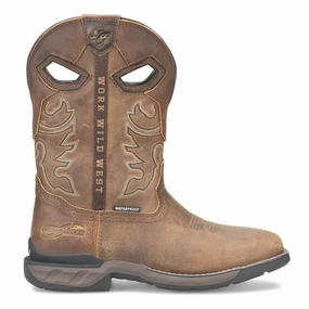 Wilmore 11 inch Waterproof Wide Square Toe Work Boots Sporty Design palette