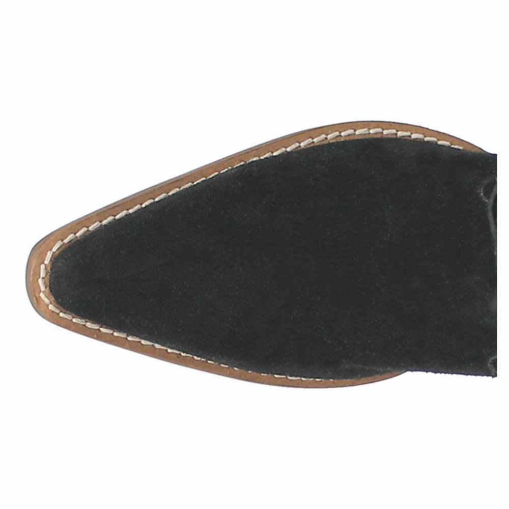 Wild Child Fringe Snip Toe Pull On Cowboy Boots Roll Up Chain Touch