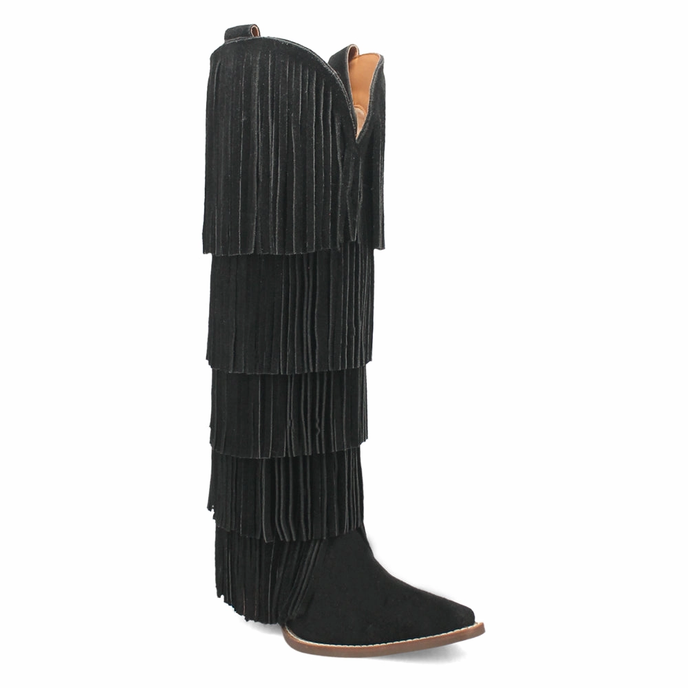 Well-fitted Wild Child Fringe Snip Toe Pull On Cowboy Boots