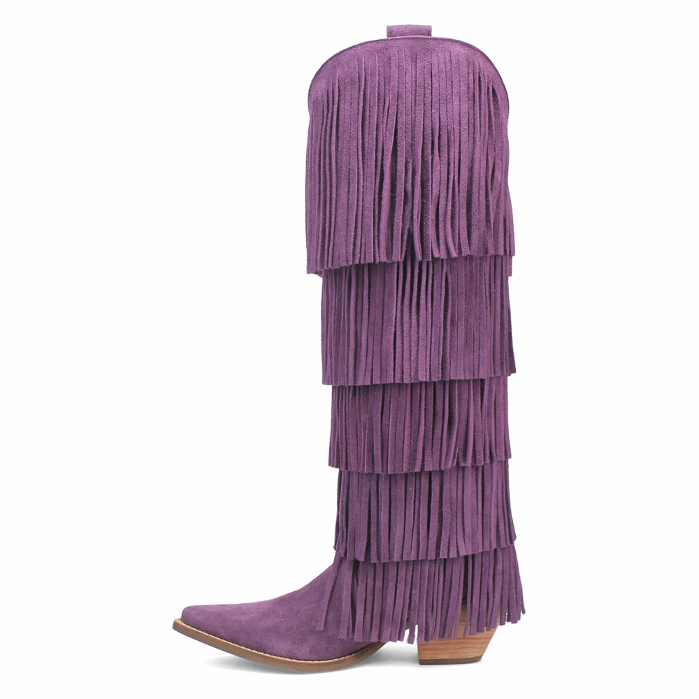 Wild Child Fringe Snip Toe Pull On Cowboy Boots All Weather Rural Traveler