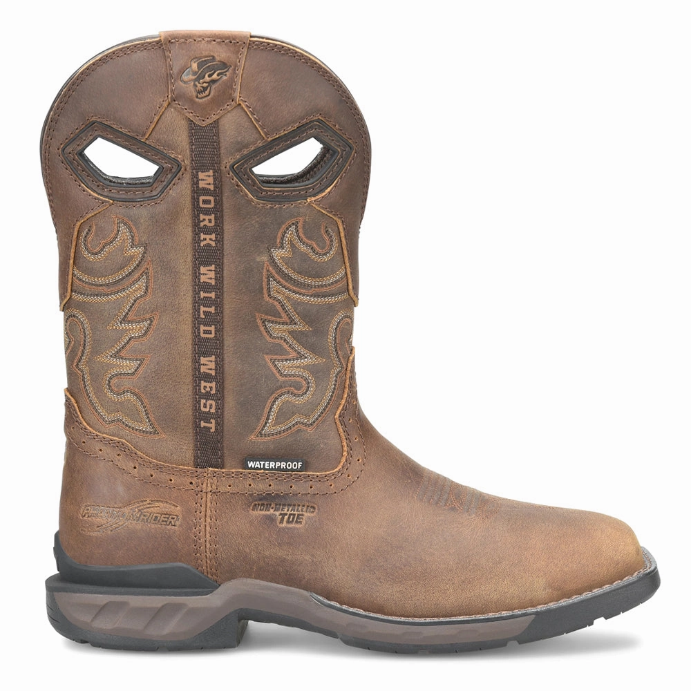 Wilmore 11 inch Electrical Wide Square Composite Toe Work Boots Slip Resistant Traction