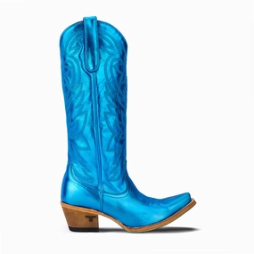 Smokeshow Embroidered Metallic Snip Toe Cowboy Boot Polyester