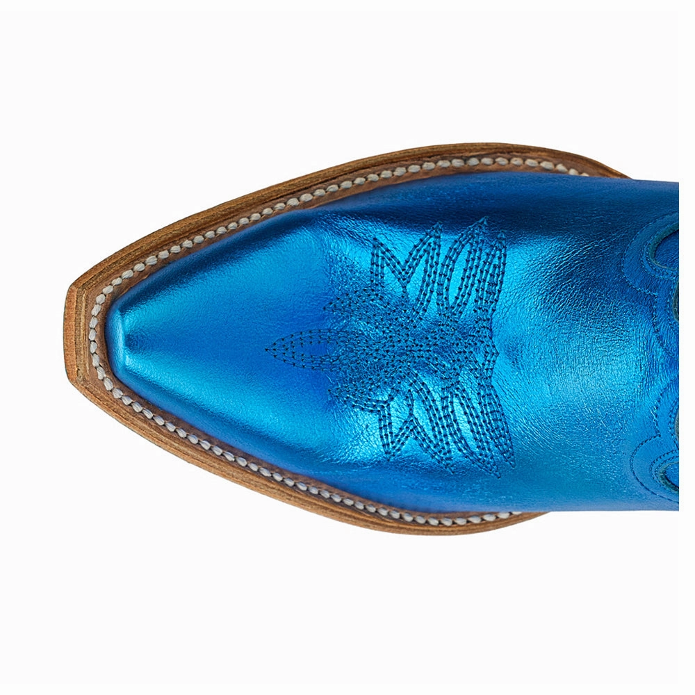 Breathable Urban Traveler Smokeshow Embroidered Metallic Snip Toe Cowboy Boot