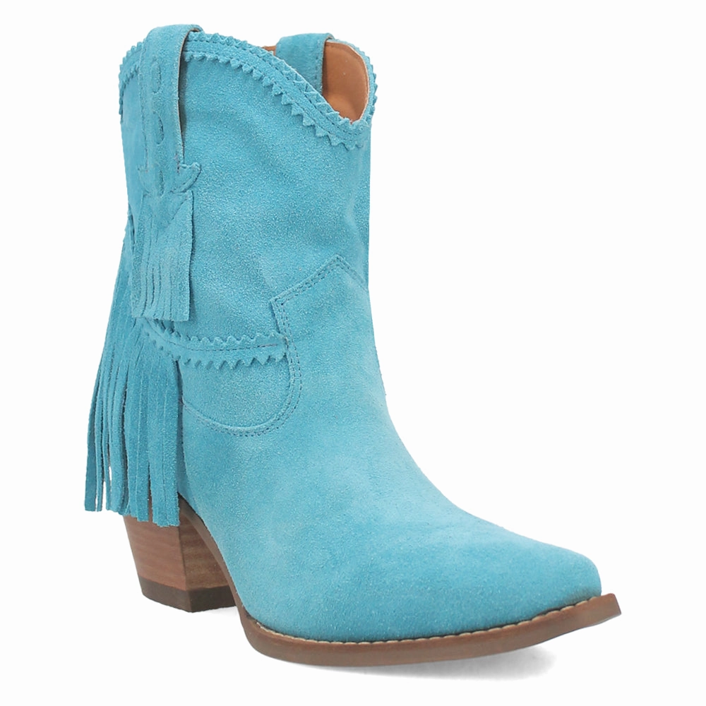 Heavy Grip Fandango Fringe Snip Toe Pull On Cowboy Booties