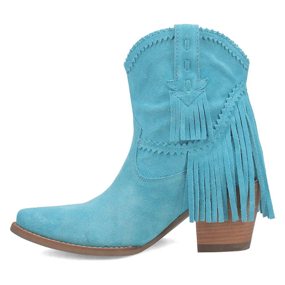 Hiking Boots Fandango Fringe Snip Toe Pull On Cowboy Booties