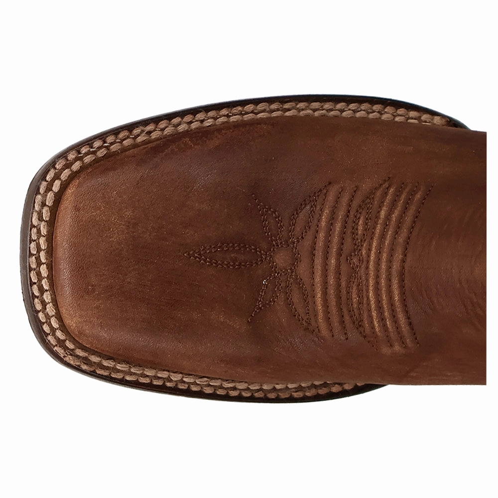 Clarabelle Cow Square Toe Cowboy Boots Synthetic Upper Comfortable Grip