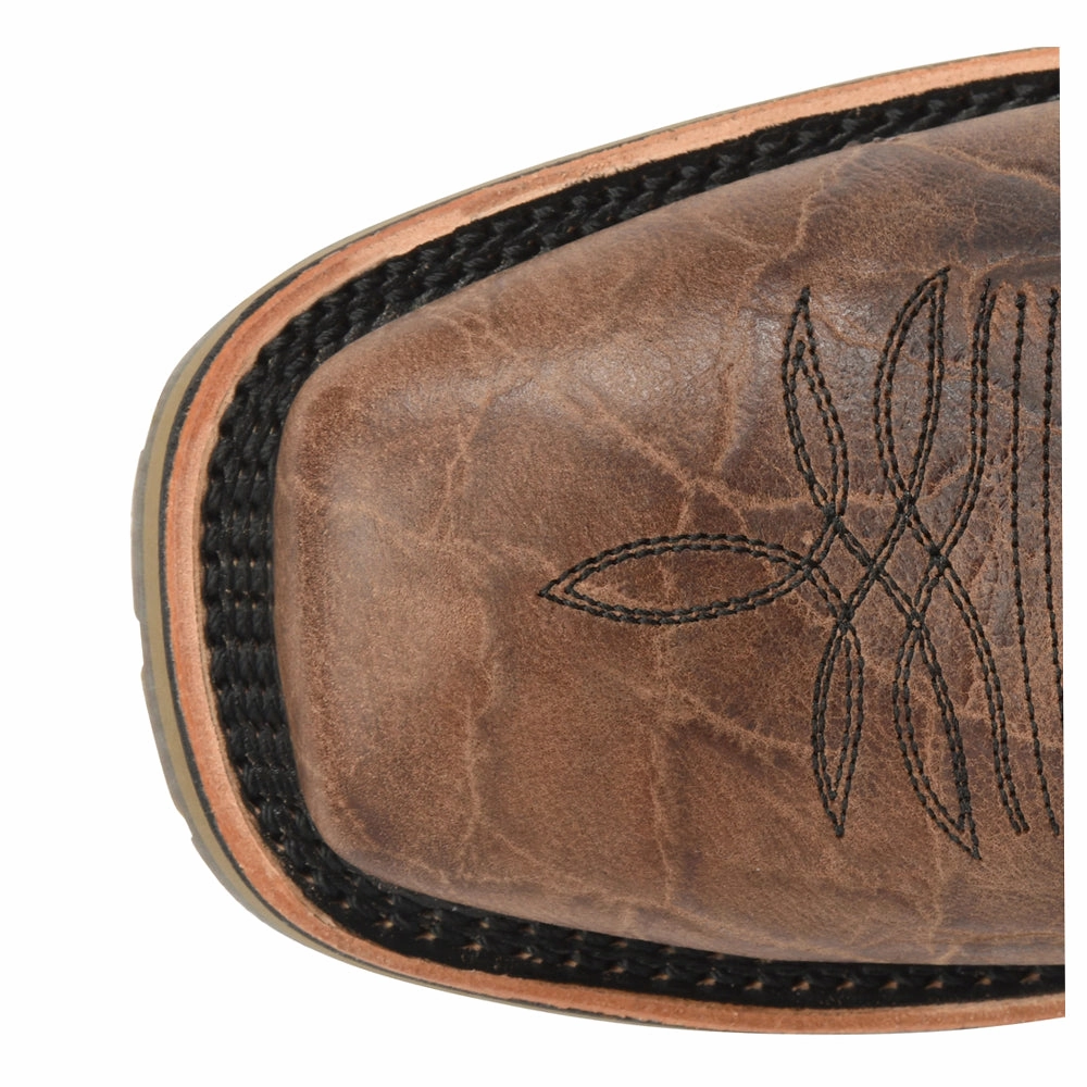 Grissom 12 Inch Embroidered Slip Resistant Soft Toe Work Boots absorbing