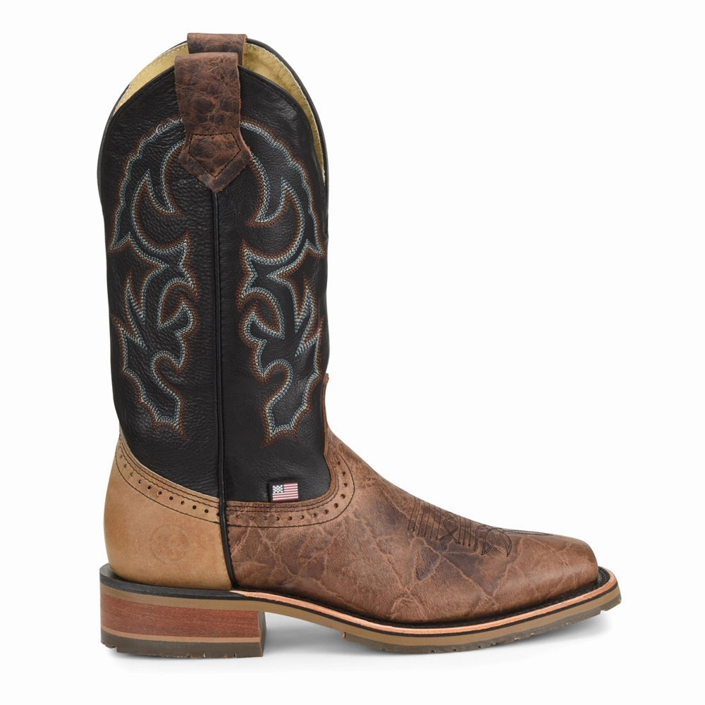 Anti Fatigue Platform Breathable Material Grissom 12 Inch Embroidered Slip Resistant Soft Toe Work Boots