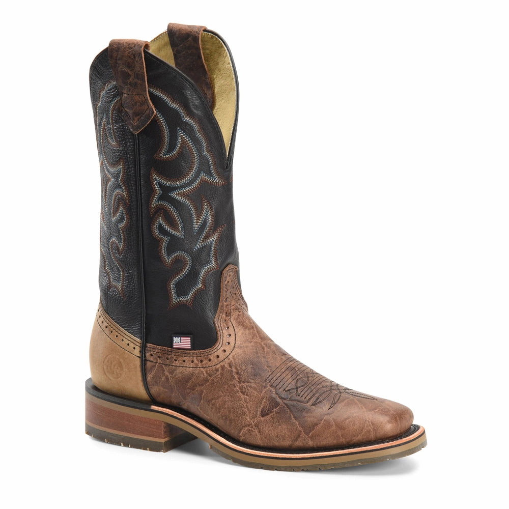 Grissom 12 Inch Embroidered Slip Resistant Soft Toe Work Boots Reflective Safety Details Multi Sport Versatility