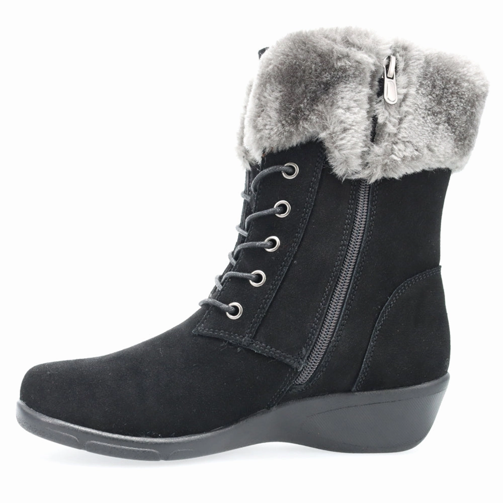 Winslow Winter Zippered Booties Noise Reducing Sole