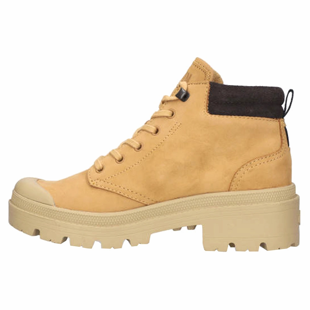 Pallabase Lo Cuff Round Toe Lace Up Boots Trendy Look