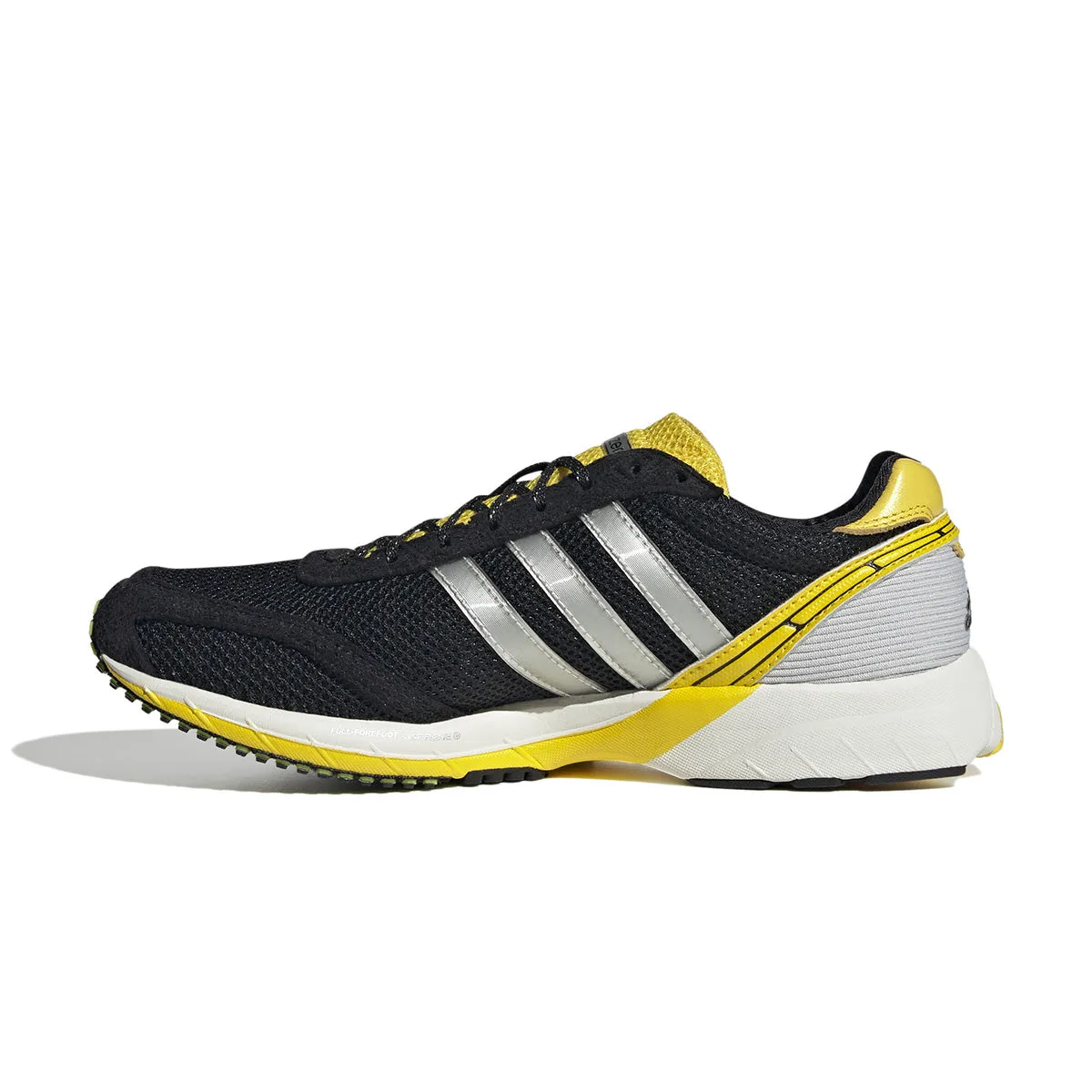 Wmns Adizero Adios OG 'Core Black Silver Yellow' Retro-inspired silhouette Flexible Fit