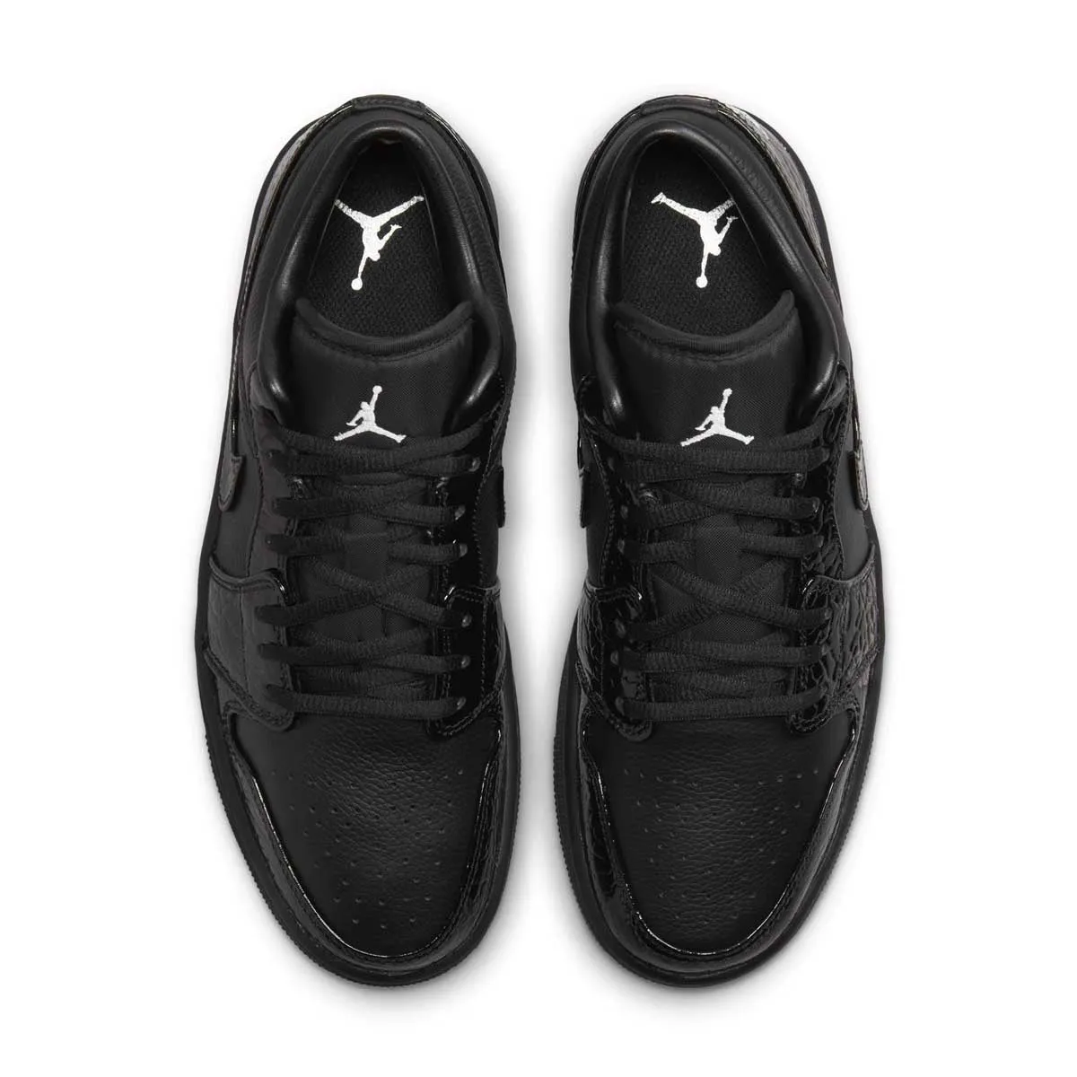 Wmns Air Jordan 1 Low 'Black Croc' golfers Smart Fit